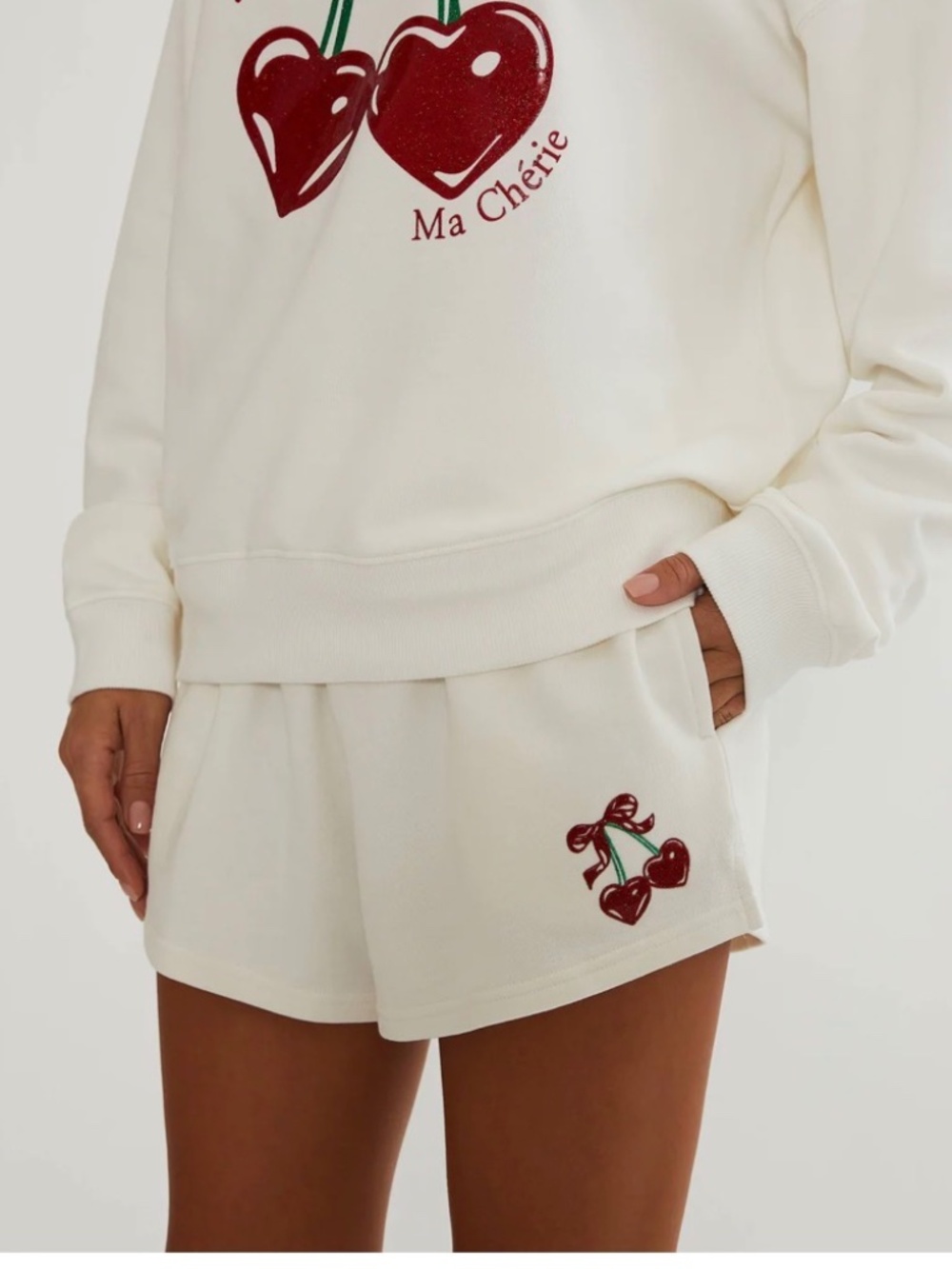 Beach Riot x Anthropologie Malik cherry pull on shorts small NWT